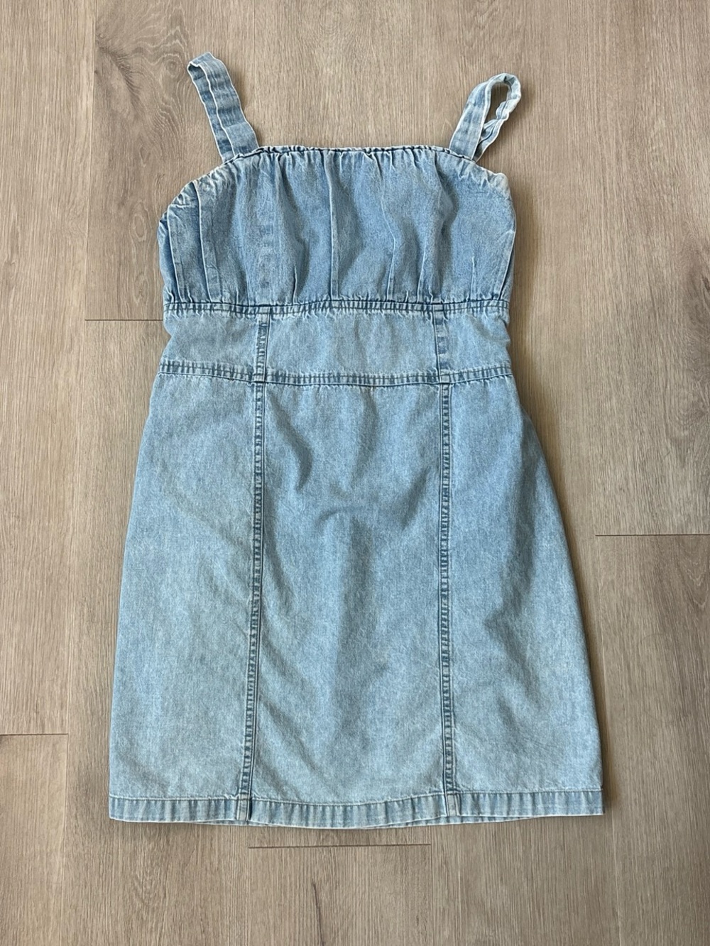 Sincerely Jules Blue Cotton Denim Dress Size Large